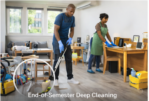 End of semester Deep Cleaning