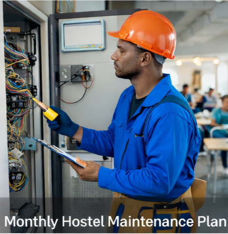 Monthly Hostel Maintenance Plan